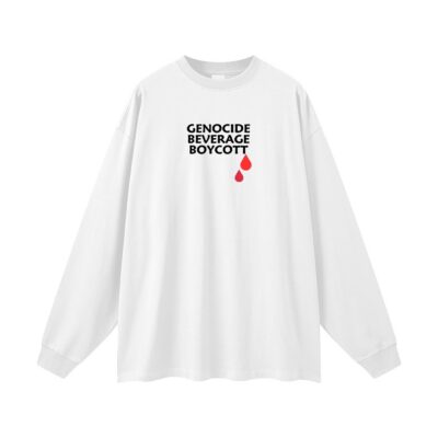 GENOCIDE BEVERAGE BOYCOTT - Long Sleeve T-Shirt