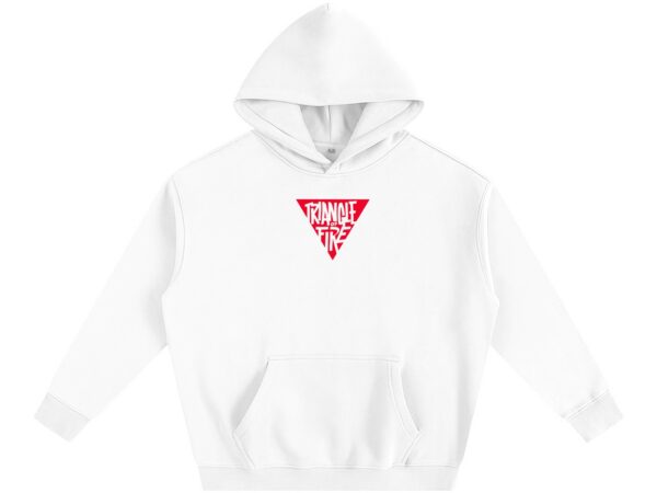 TRIANGLE OF FIRE - Oversize Fleeced Hoodie
