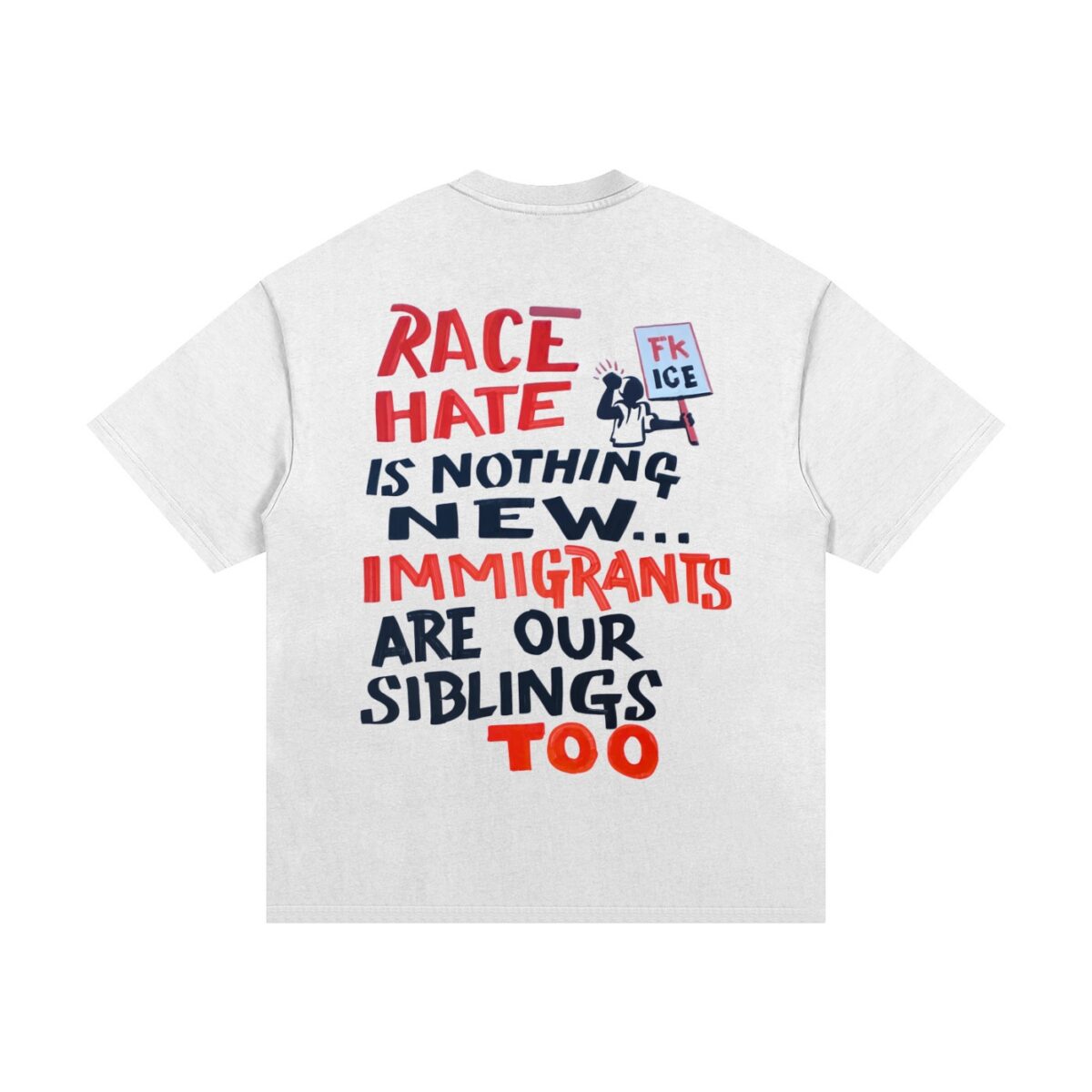 IMMIGRANT SIBLINGS - Heavyweight Cotton T-Shirt