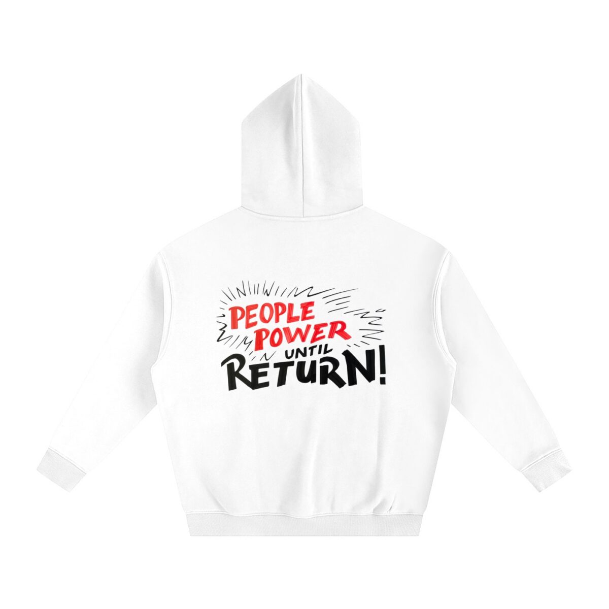 PEOPLE POWER - Oversize Fleeced Hoodie