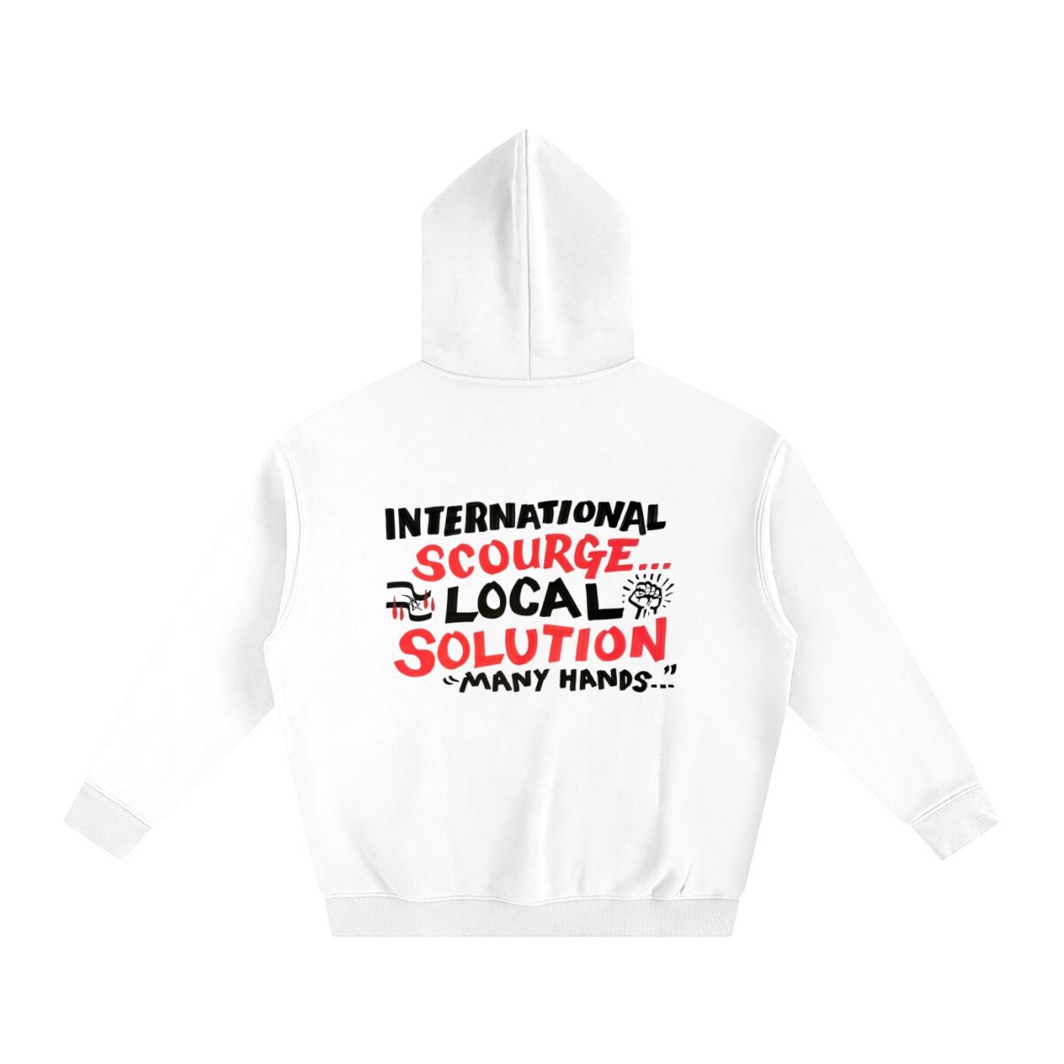LOCAL SOLUTION - Oversize Fleeced Hoodie