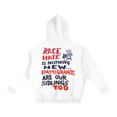 IMMIGRANT SIBLINGS - Oversize Fleeced Hoodie